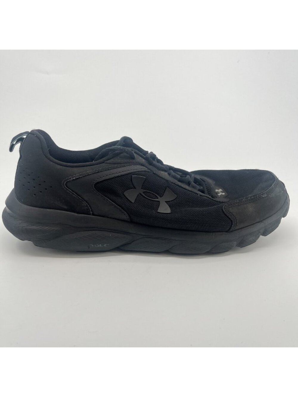 Under Armour Charged Assert 9 Mens Size 12 4E Black Running Shoes Sneakers